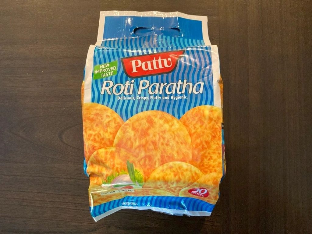 30 pack of frozen layered Indian Paratha bread sheets