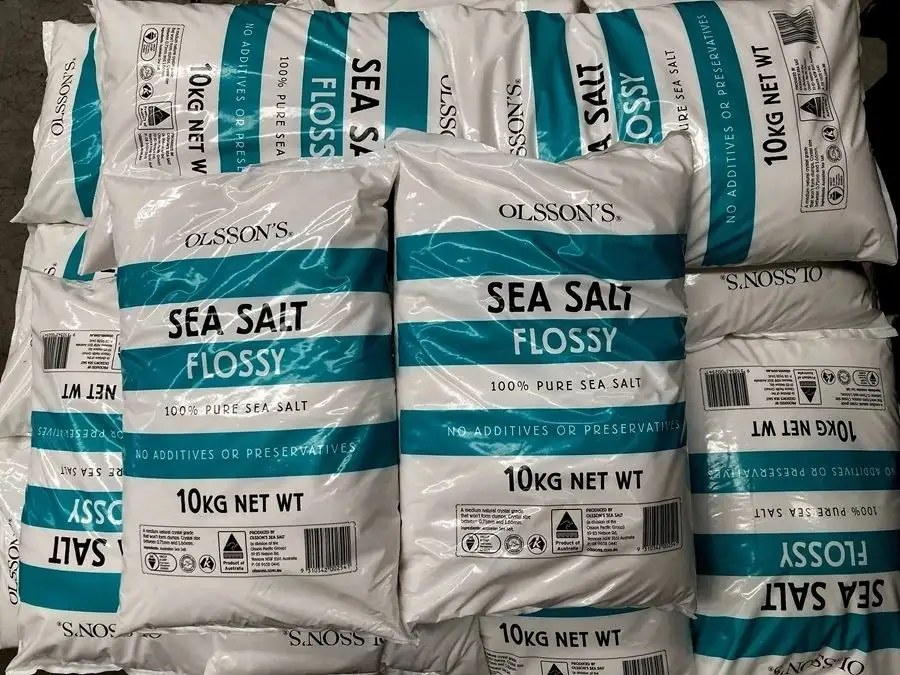 10kg OLSSONS KOSHER SALT BULK BAG Aus made Pure Flossy Grade Natural Sea Salt - Image 2