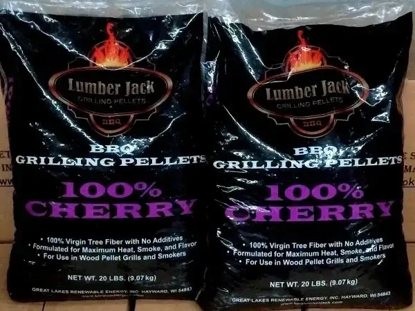 18kg Lumber Jack 100% Cherry Wood Pellets (2x9kg).